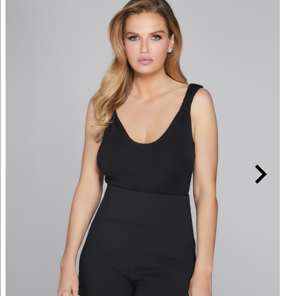 New Guess Marciano Maeve knot scoop Bodysuit top